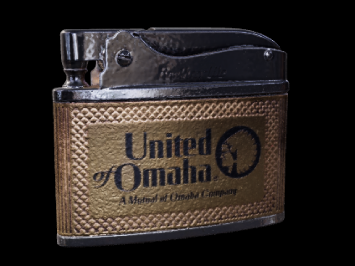 Vintage Benzinfeuerzeug - United Of Omaha - 1970s